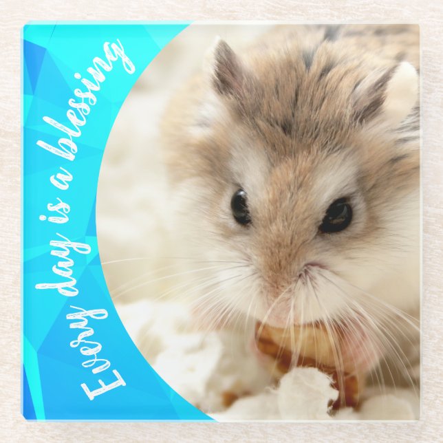 Hammyville - Niedlich Robo Hamster Glasuntersetzer (Vorderseite)