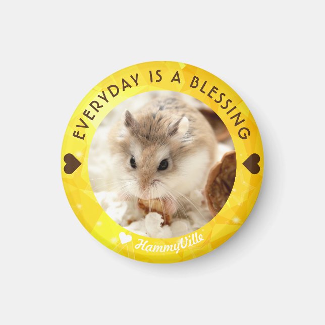 Hammyville - Niedlich Robo Hamster Magnet (Vorne)