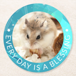 Hammyville - Niedlich Robo Hamster Runder Pappuntersetzer