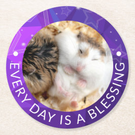 Hammyville - Niedlich Robo Hamster Runder Pappuntersetzer