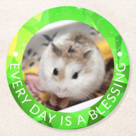 Hammyville - Niedlich Robo Hamster Runder Pappuntersetzer