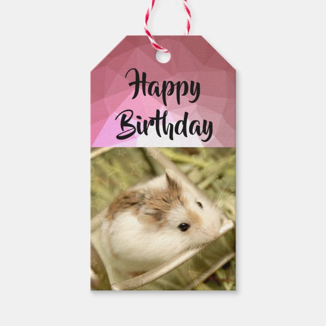 Hammyville - Niedlicher Hamster Geschenkanhänger (Vorderseite)