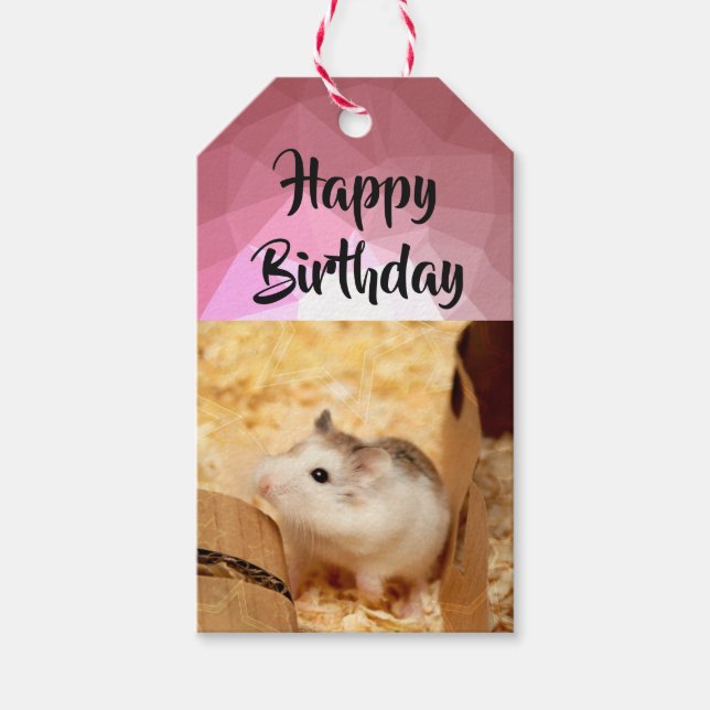 Hammyville - Niedlicher Hamster Geschenkanhänger (Vorderseite)