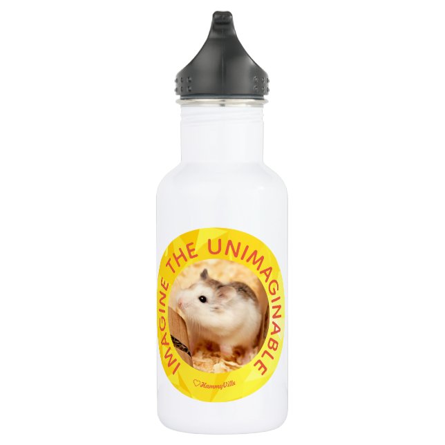Hammyville - Niedlicher Hamster - Individuell auf  Edelstahlflasche (Rechts)