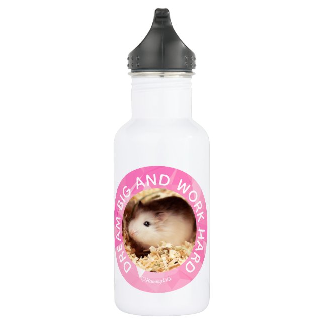 Hammyville - Niedlicher Hamster - Individuell auf  Edelstahlflasche (Rechts)