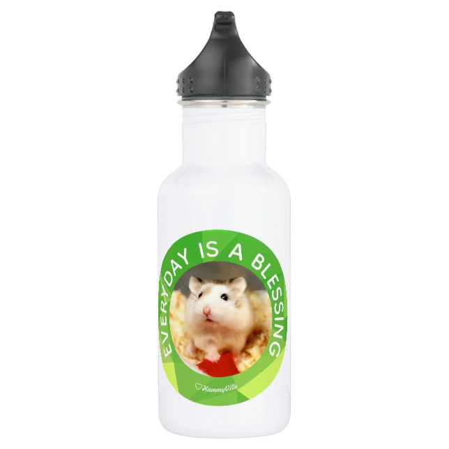 Hammyville - Niedlicher Hamster - Individuell auf  Edelstahlflasche (Rechts)
