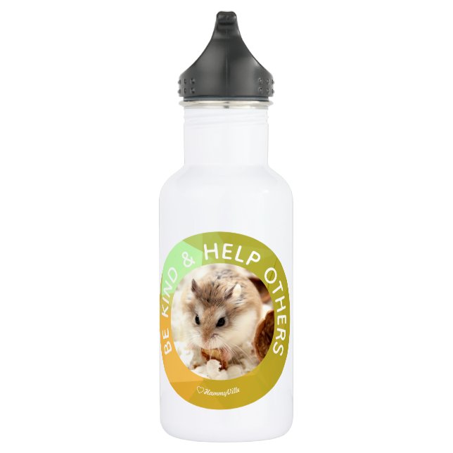 Hammyville - Niedlicher Hamster - Individuell auf  Edelstahlflasche (Rechts)