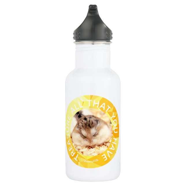 Hammyville - Niedlicher Hamster - Individuell auf  Trinkflasche (Rechts)