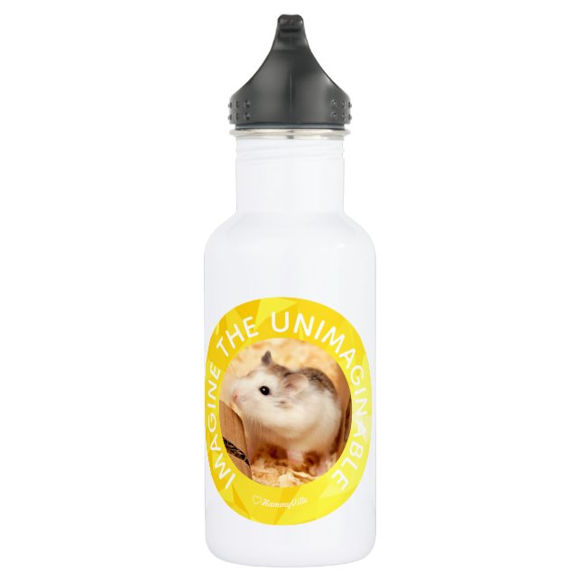 Hammyville - Niedlicher Hamster - Individuell auf  Trinkflasche (Rechts)