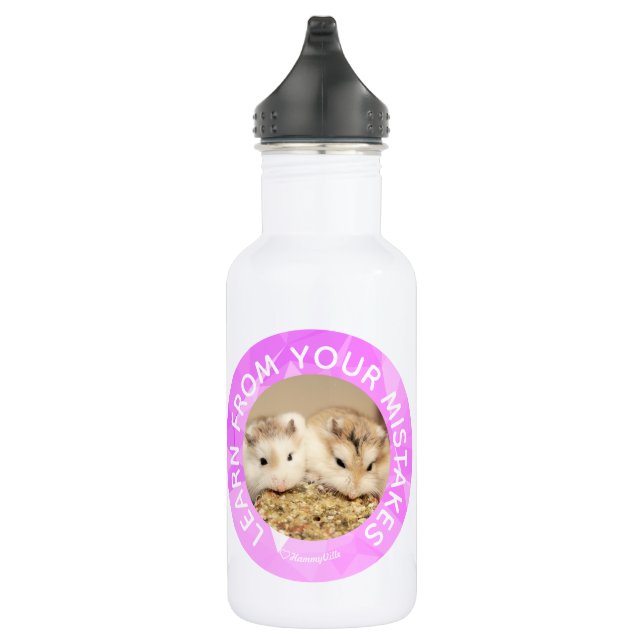 Hammyville - Niedlicher Hamster - Individuell auf  Trinkflasche (Rechts)