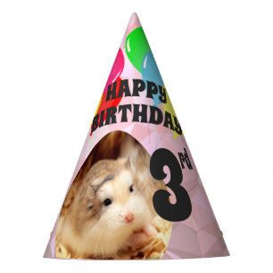 Hammyville - Niedlicher Hamster Pink Gemis Partyhütchen
