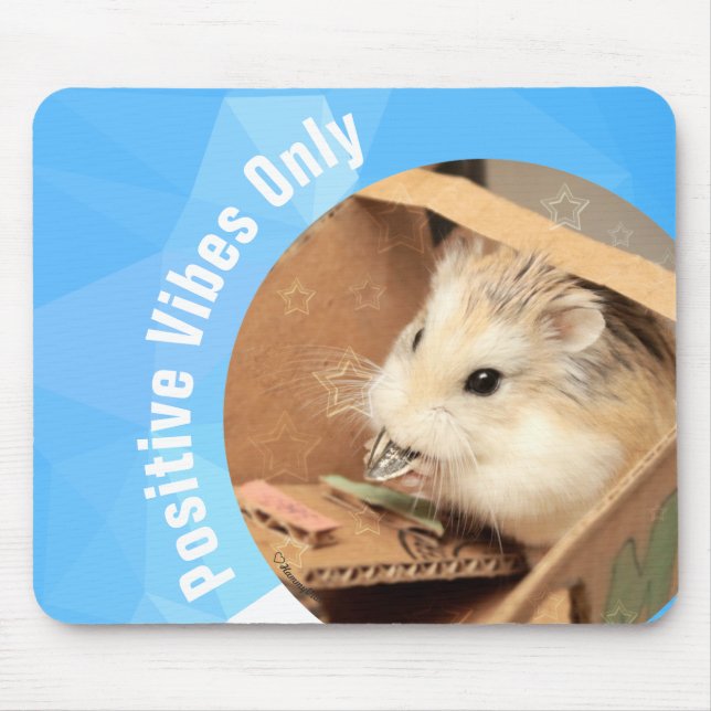HammyVille - Nur Niedliche Hamster Positive Vibes Mousepad (Vorne)