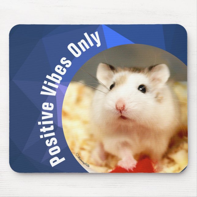 HammyVille - Nur Niedliche Hamster Positive Vibes Mousepad (Vorne)