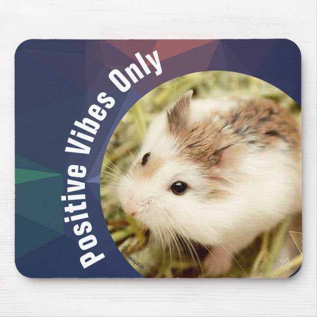 HammyVille - Nur Niedliche Hamster Positive Vibes Mousepad (Vorne)