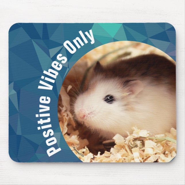 HammyVille - Nur Niedliche Hamster Positive Vibes Mousepad (Vorne)