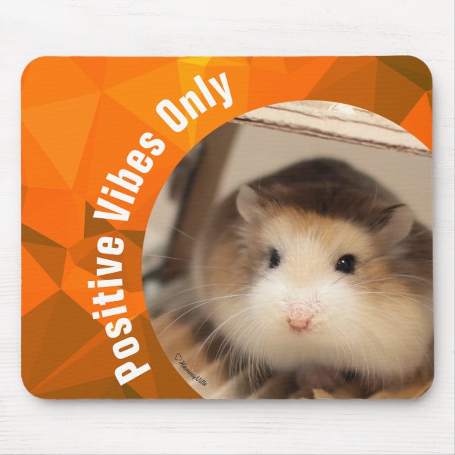 HammyVille - Nur Niedliche Hamster Positive Vibes Mousepad (Vorne)