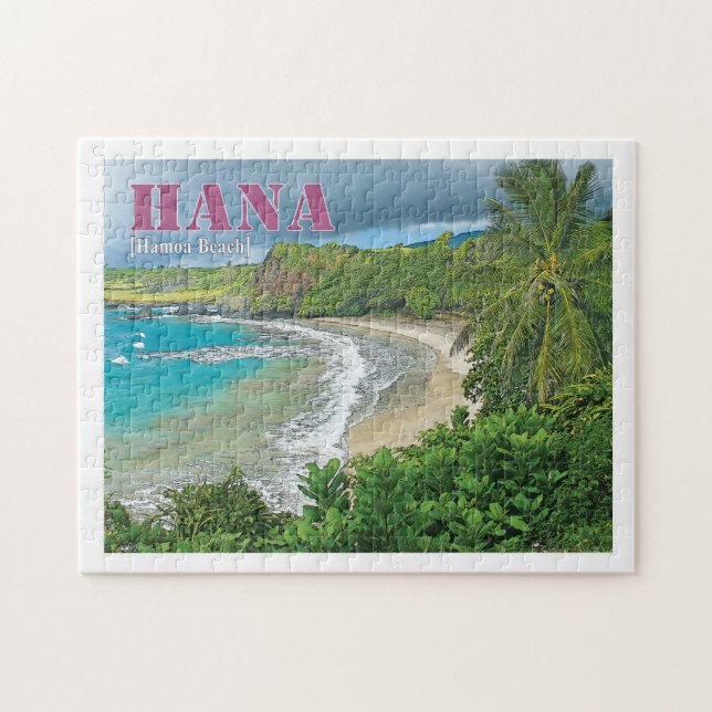 Hamoa Strand, Postkarten-Druckpuzzlespiel Hana Puzzle (Horizontal)