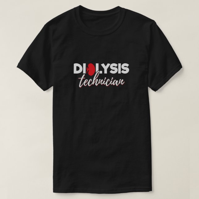 Hämodialyse Nephrologie Tech - Dialysetechniker T-Shirt (Design vorne)