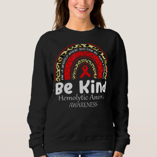 Hämolytische Anämie Bewusstsein Bekind Rainbow Red Sweatshirt