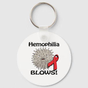 Hämophilie-Blow-Aufklärungsdesign Schlüsselanhänger