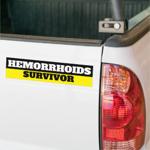 Hämorrhoiden Survivor Autoaufkleber