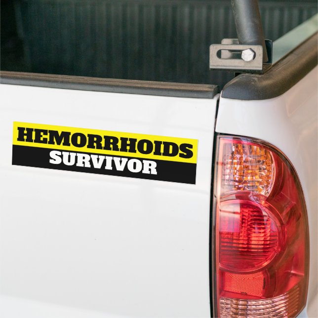Hämorrhoiden Survivor Autoaufkleber (Auf Lkw)