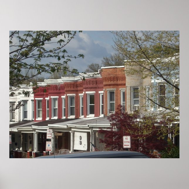 Hampden Rowhouse Large Poster (Vorne)
