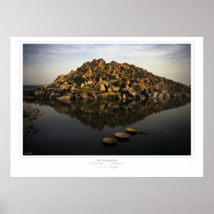 Hampi Sonnenaufgang Druck Poster
