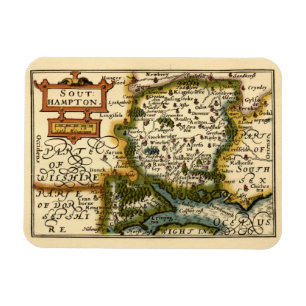 Hampshire, Southampton Landkreis England Historic  Magnet