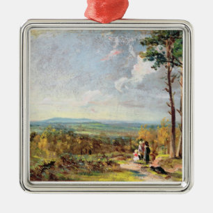 Hampstead Heide, der in Richtung Egge, 1821 blickt Ornament Aus Metall