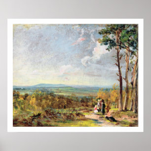 Hampstead Heide, der in Richtung Egge, 1821 blickt Poster