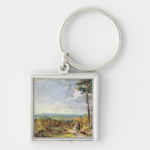 Hampstead Heide, der in Richtung Egge, 1821 blickt Schlüsselanhänger