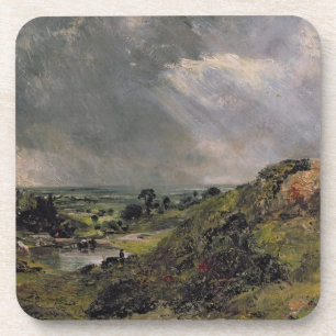 Hampstead Heide, Niederlassungs-Hügel-Teich, 1828 Getränkeuntersetzer