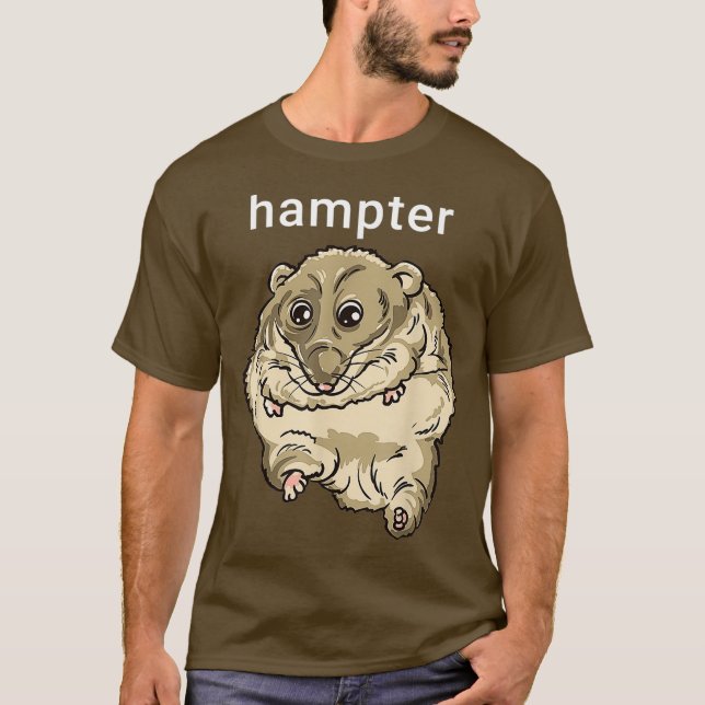 Hampter Funny Hamster Dank Meme T-Shirt (Vorderseite)