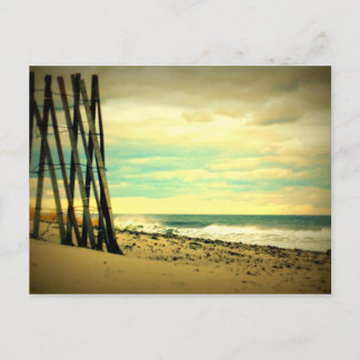Hampton Beach Fence Postkarte