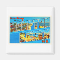 Hampton Beach New Hampshire NH Old Travel Souvenir