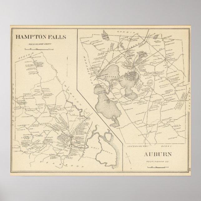 Hampton Falls, Auburn Poster (Vorne)
