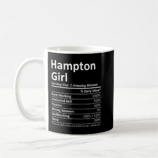 HAMPTON GIRL VA VIRGINIA Funny City Zuhause Roots  Kaffeetasse