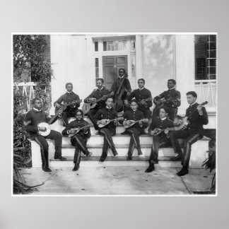 Hampton Institute Musicians, 1898 Poster