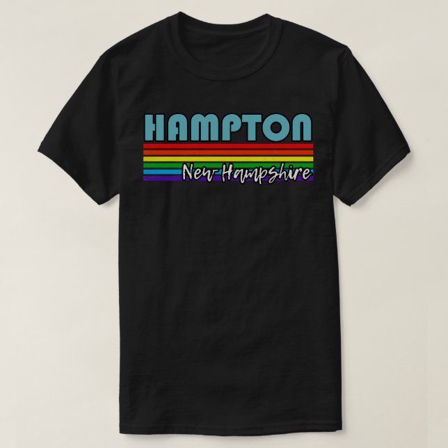 Hampton New Hampshire Pride Hampton LGBT Geschenk  T-Shirt (Design vorne)