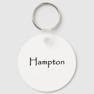 Hampton Text Logo Schlüsselanhänger