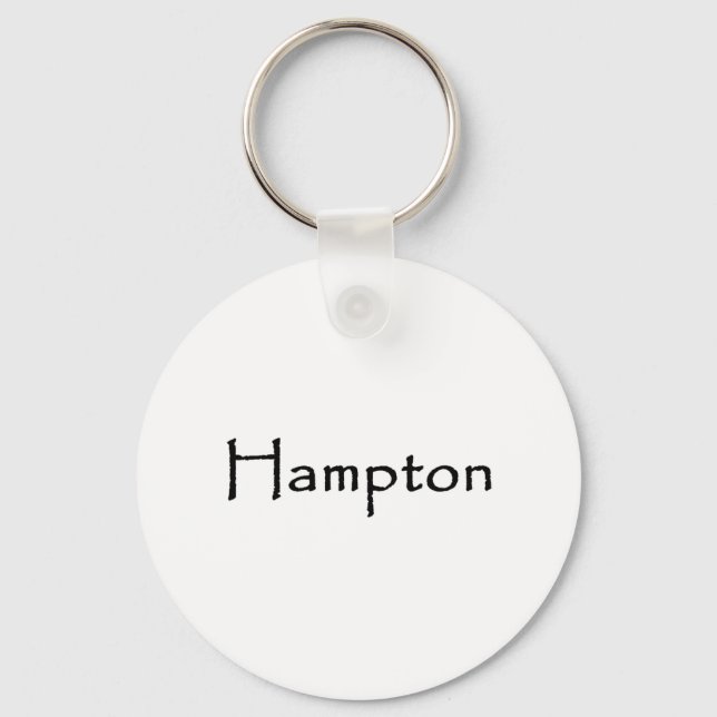 Hampton Text Logo Schlüsselanhänger (Vorderseite)