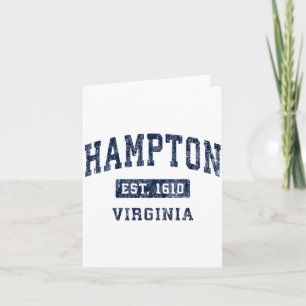 Hampton Virginia Va Vintage Etablierte Srts Desig Karte