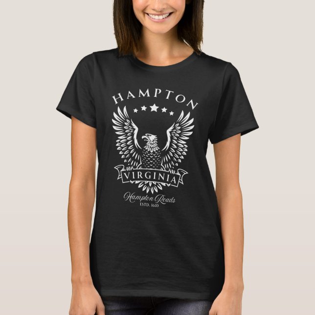 Hampton Virginia Vintag Eagle T-Shirt (Vorderseite)