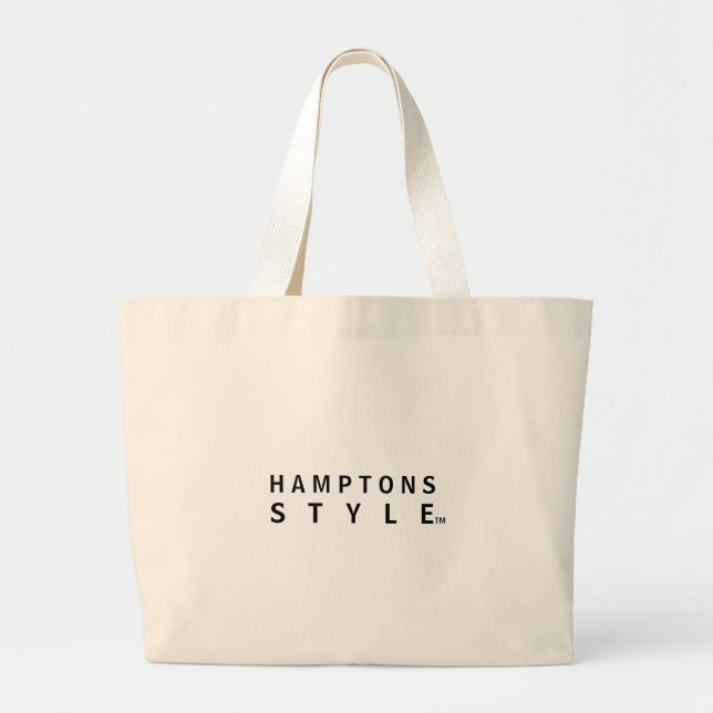 Hamptons Art-Tasche Jumbo Stoffbeutel (Vorne)