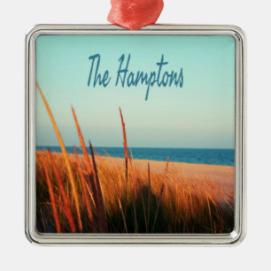 Hamptons Beach Long Island New York Ornament Aus Metall