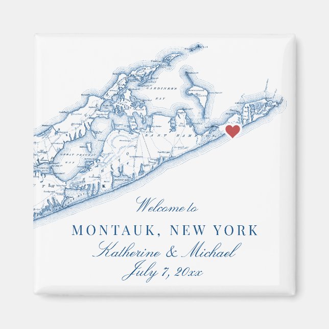 Hamptons Montauk Hochzeit in Urlaubsort Gevor Magnet (Vorne)