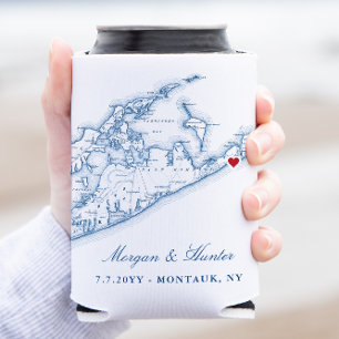 Hamptons Montauk Hochzeitsgeschenk Getränkehalter Dosenkühler