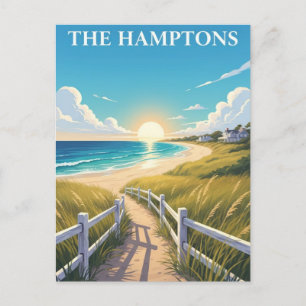 Hamptons New York Travel Postkarte