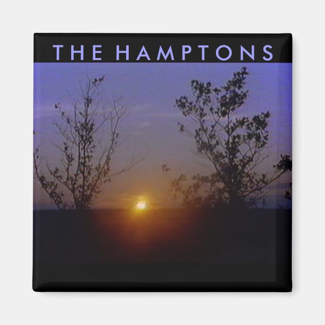 Hamptons Sonnenuntergang Magnet (Vorne)